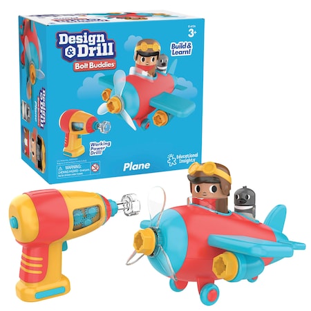 Educational Insights Design & Drill Bolt Buddies Plane 4136